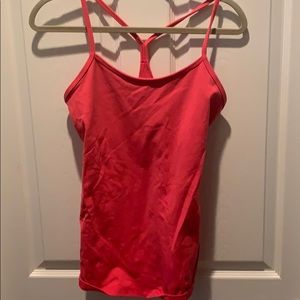 Lululemon size 8 dark coral color.